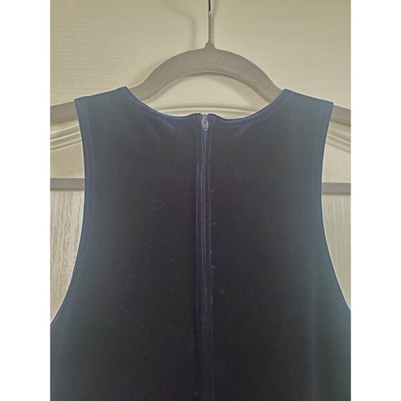 Gunne Sax (Jessica McClintock) Vintage Velvet Silver Metallic Gown Dress, Sz 3/4 - Picture 8 of 11